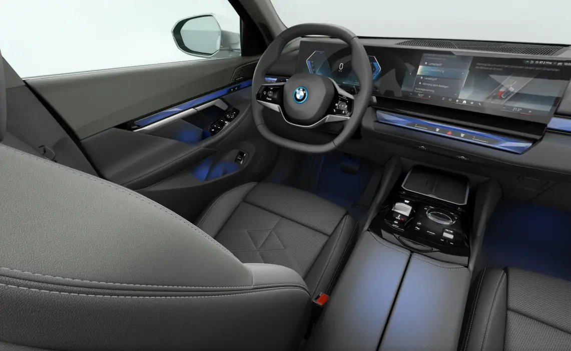 BMW Individual kůže Merino Black / Atlas Grey (černá / šedá)