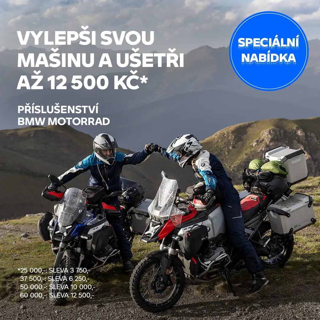 BMW Motorrad Příslušenství - Čím víc nakoupíš, tím víc ušetříš.