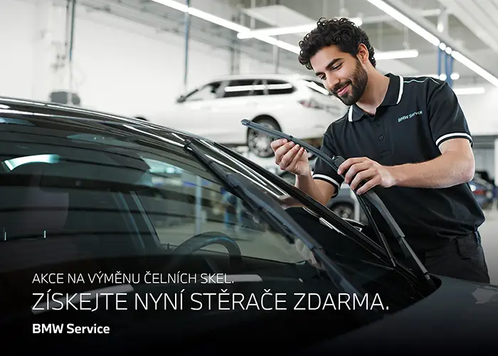 Výměna čelního skla + Dálniční známka nebo stěrače zdarma