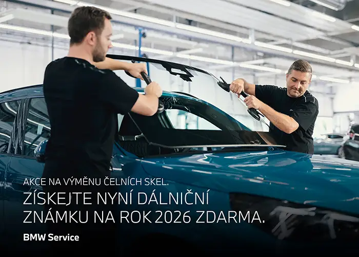 Výměna čelního skla + Dálniční známka nebo stěrače zdarma