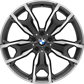 20 M kola z lehké slitiny Double-spoke 787 M s kombinovanými pneumatikami, Orbit Grey