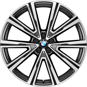 22 BMW Individual kola z lehké slitiny V-spoke 746 I,Orbit Grey