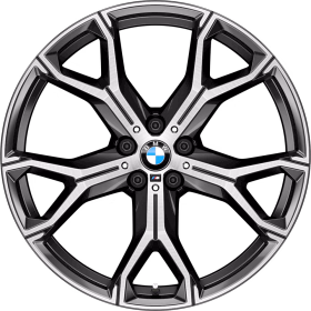 21 M kola z lehké slitiny Y-spoke 741 M Bicolour, Runflat, Orbit Grey