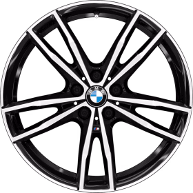 19 M kola z lehké slitiny Double-spoke 791 M Bicolour,Runflat,Jet Black