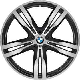 20 BMW M kola z lehké slitiny Double-spoke 648 M s kombinovanými pneumatikami, Bicolour, Runflat, Orbit Grey